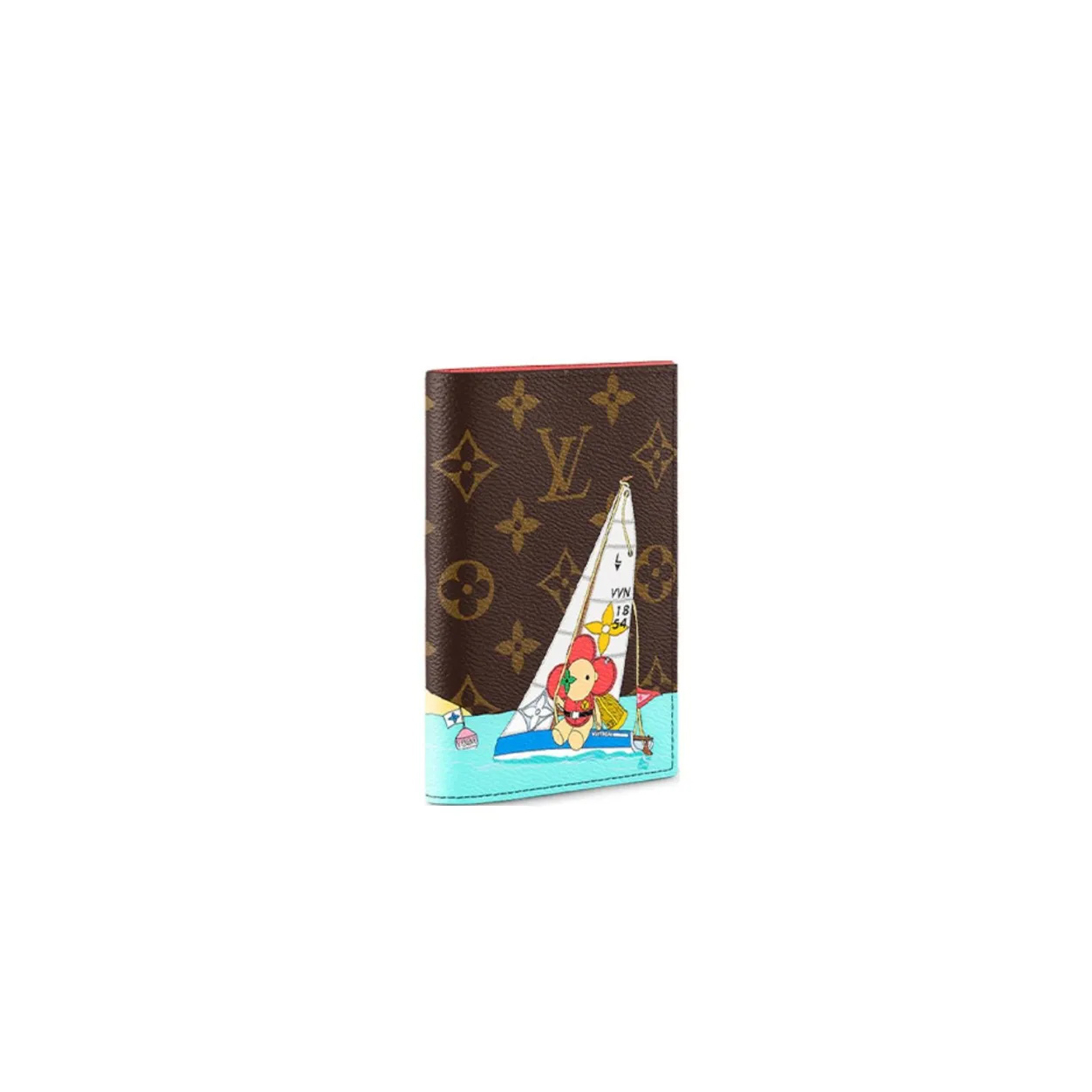 LOUIS VUITTON MONOGRAM COATED CANVAS PASSPORT BROWN M82625 (14*10.5cm)